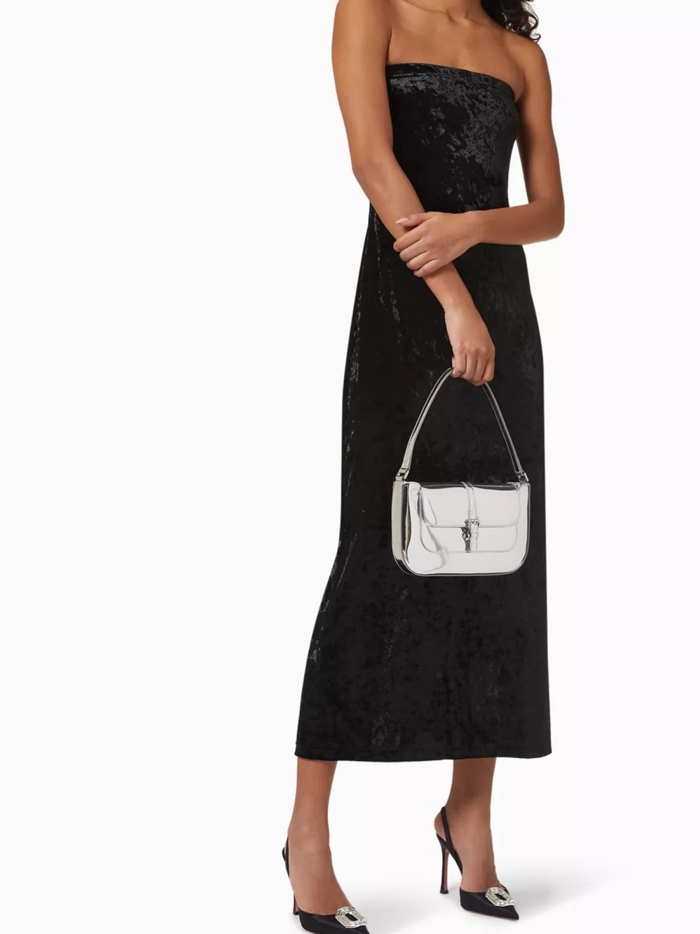 Never Fully Dressed Black Velvet Dress